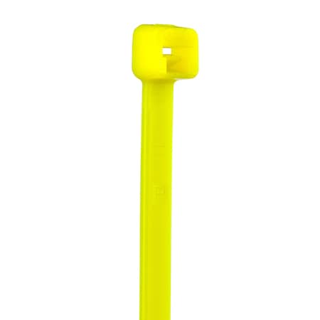 Panduit Cable Tie, 7-1/2 in L, 1.88 in Max Bundle Dia., Yellow, Nylon 6/6, 50 lb Strength, 100 PK PLT2S-C54